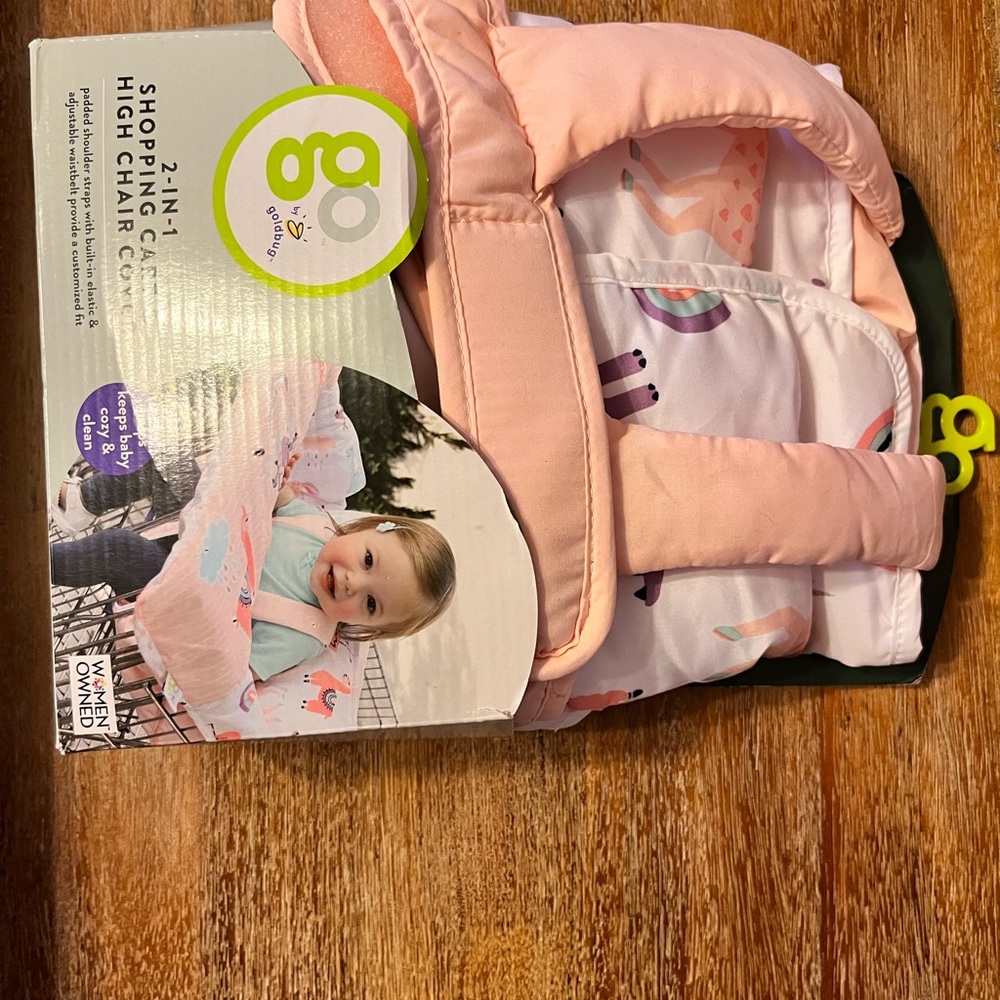 Shopping cart and high chair cover 2-in-one